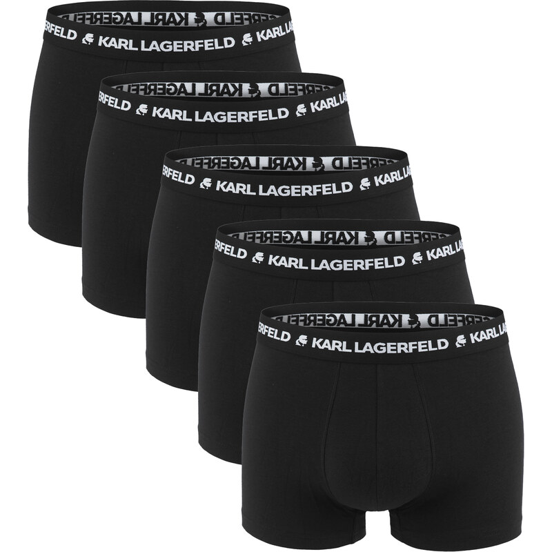 KARL LAGERFELD - boxerky 5PACK organic cotton KARL logo black color 62556985