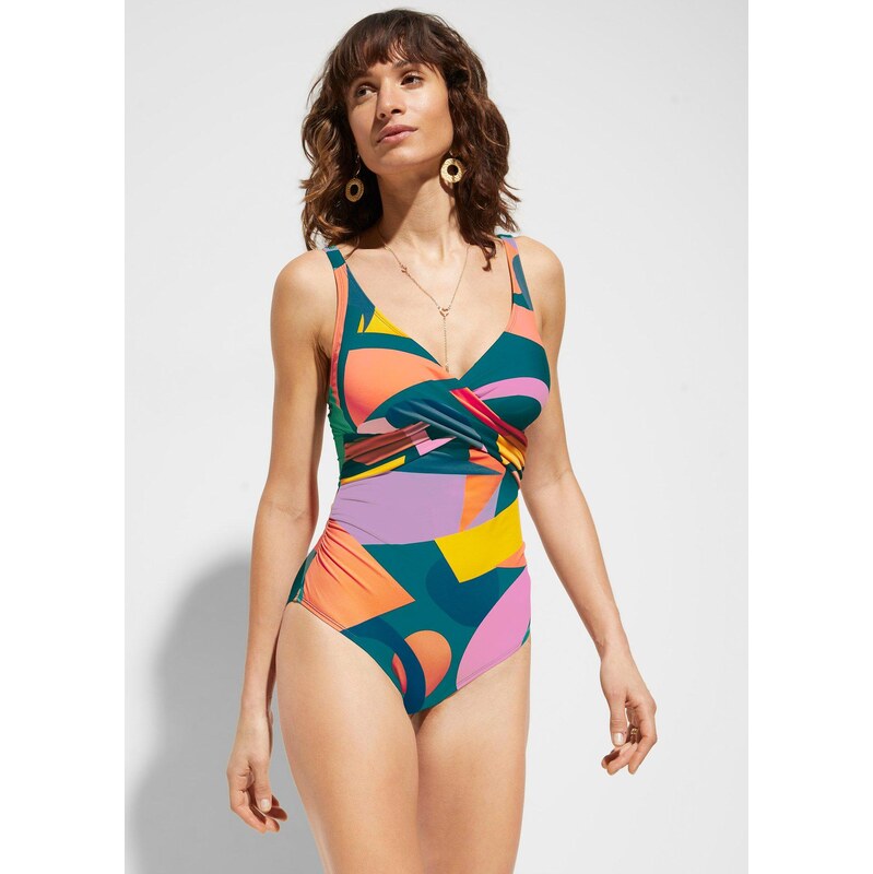 bonprix Jednodielne plavky, farba modrá 61969761