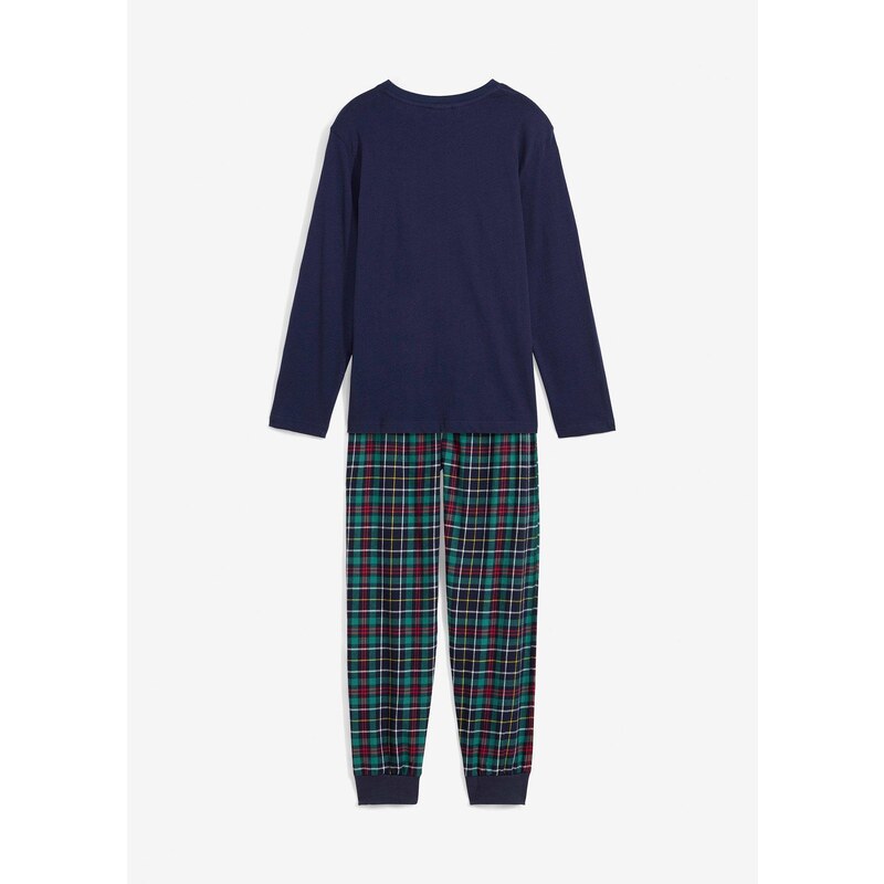 bonprix Detské pyžamo s flanelovými nohavicami a bio bavlnou (2-dielna 59720351