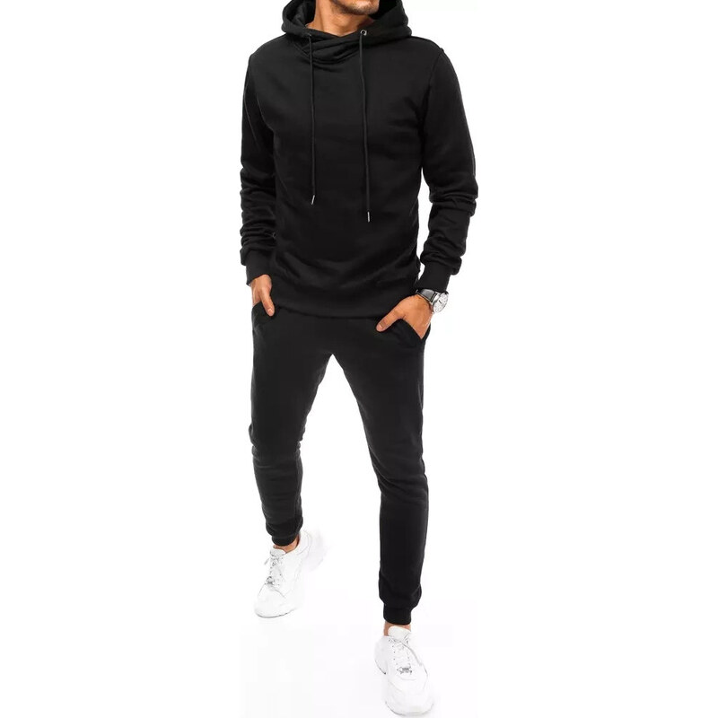 BASIC Čierna pánska tepláková súprava AX0671 42114085