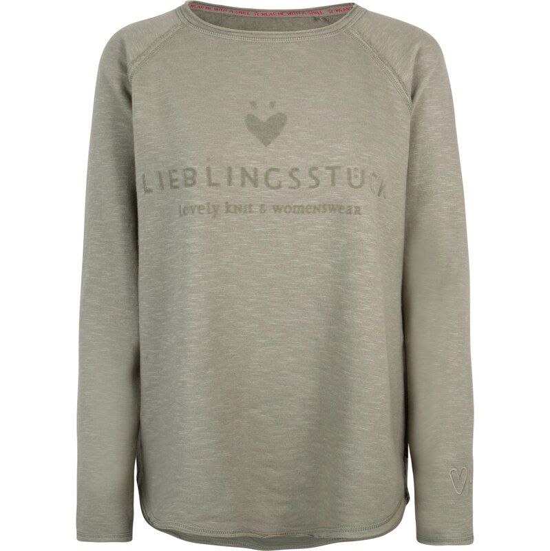 LIEBLINGSSTÜCK Tričko Cathrina hnedá melírovaná / olivová 63873961