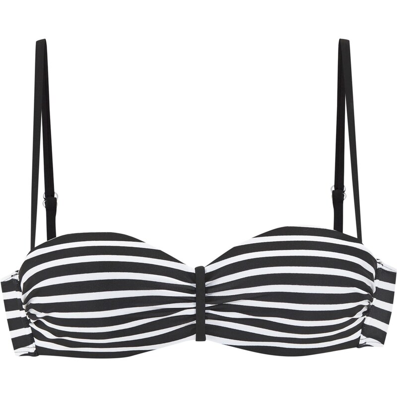 VENICE BEACH Bikinový top čierna / biela 62661511