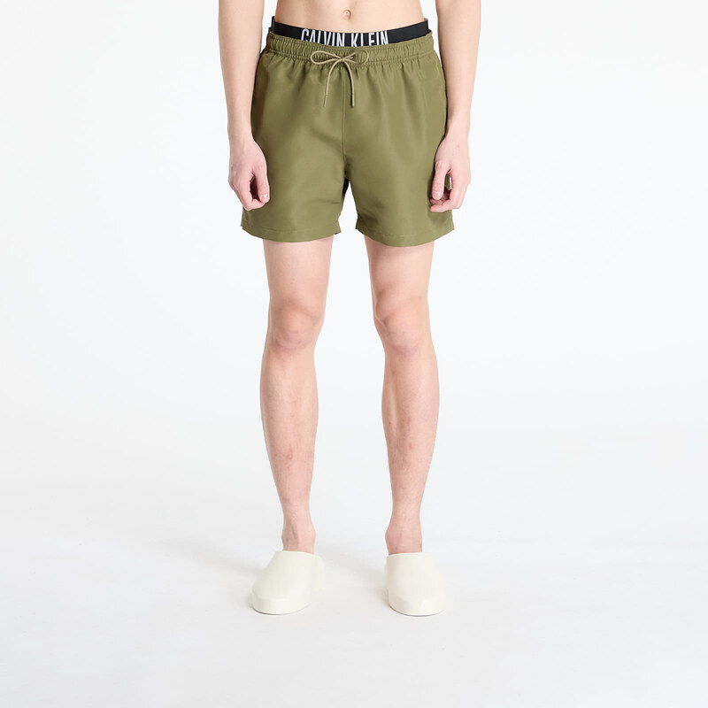 Plavky Calvin Klein Jeans Medium Double Wb Boardshorts Green S 62574893