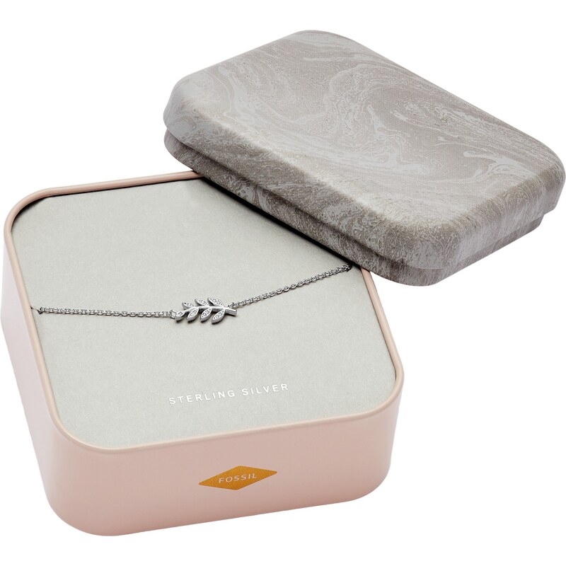 Dámsky náramok Fossil strieborný JFS00484040 64841613