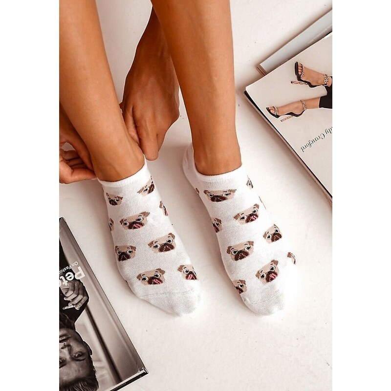 Dámske ponožky Milena 1146-069 Mopsy 37-41 62988023