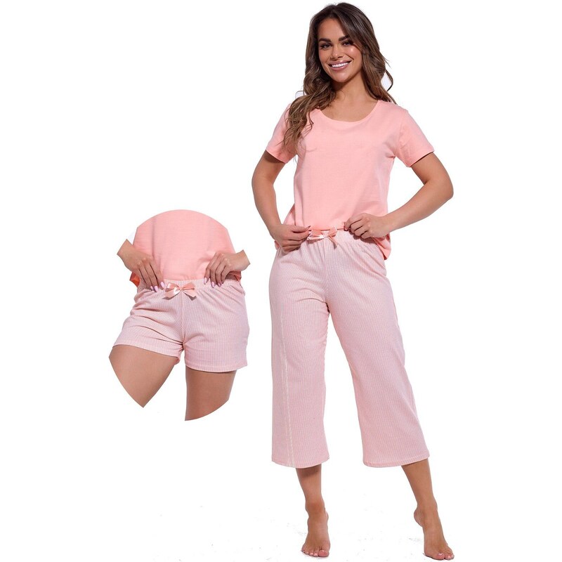 Trojdielne dámske pyžamo Cornette 466/322 Cleo 62988109