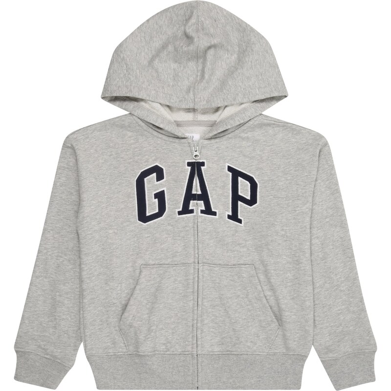 GAP Tepláková bunda HERITAGE námornícka modrá / sivá melírovaná / 62854852