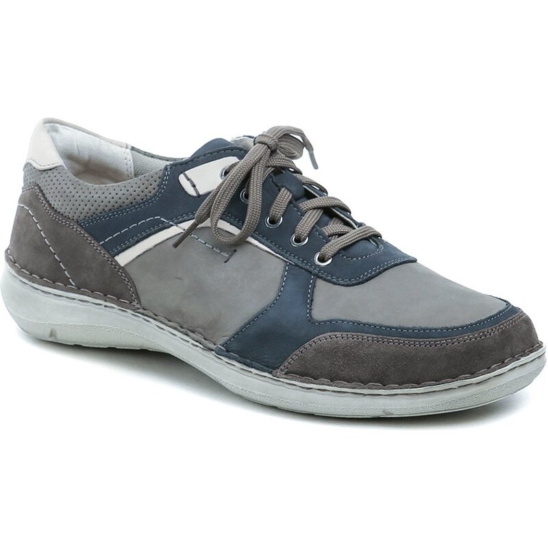 Josef Seibel 44910 šedé pánske nadmerné poltopánky 62578571