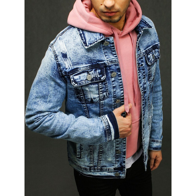 BASIC Pánska modrá džínsová bunda TX3224 15742460