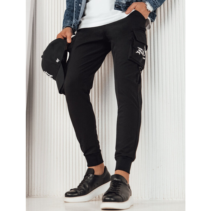 BASIC Čierne cargo nohavice UX4161 49971443