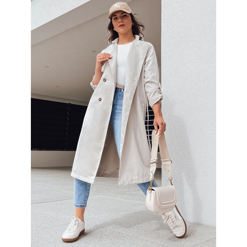 BASIC Smotanový trenčkot BINCIA TY4338 52670987