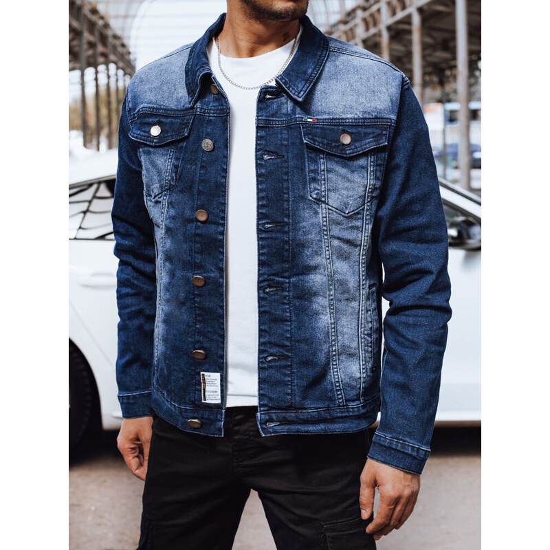 BASIC Tmavomodrá džínsová bunda TX4698 52671841