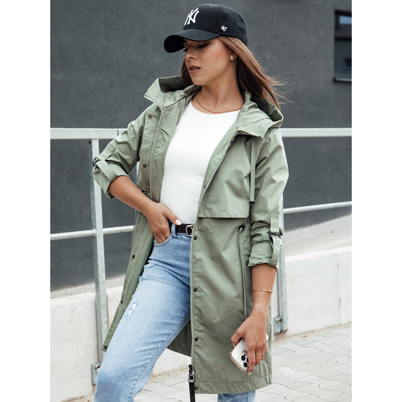 BASIC Dámska svetlozelená prechodná parka SANXAY TY4381 57725746