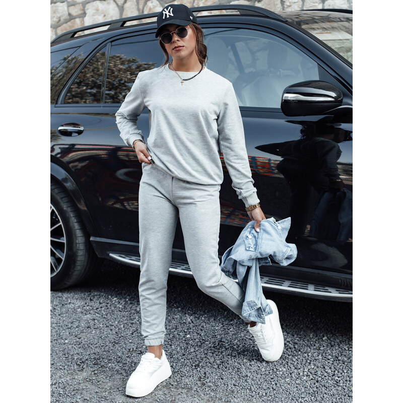 BASIC Svetlosivá dámska tepláková súprava MILIAN AY1103 57725751