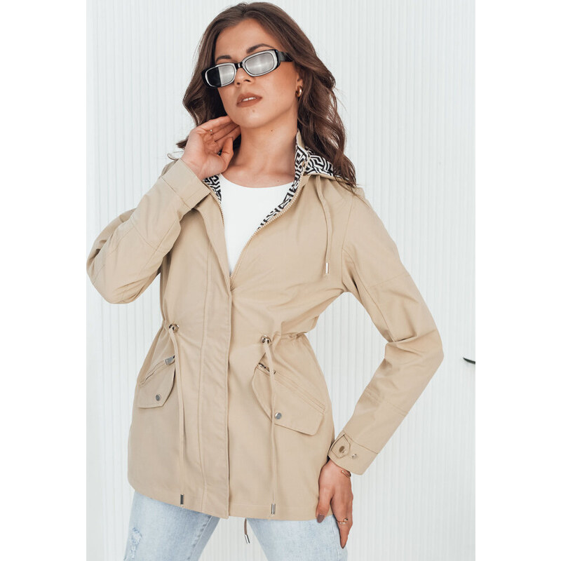 BASIC Béžová dámska obojstranná parka AVELIN TY4348 52671844
