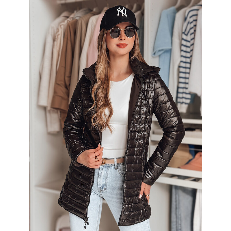 BASIC Čierna dámska obojstranná prechodná bunda s prešívaním MOTOROMI 62578971