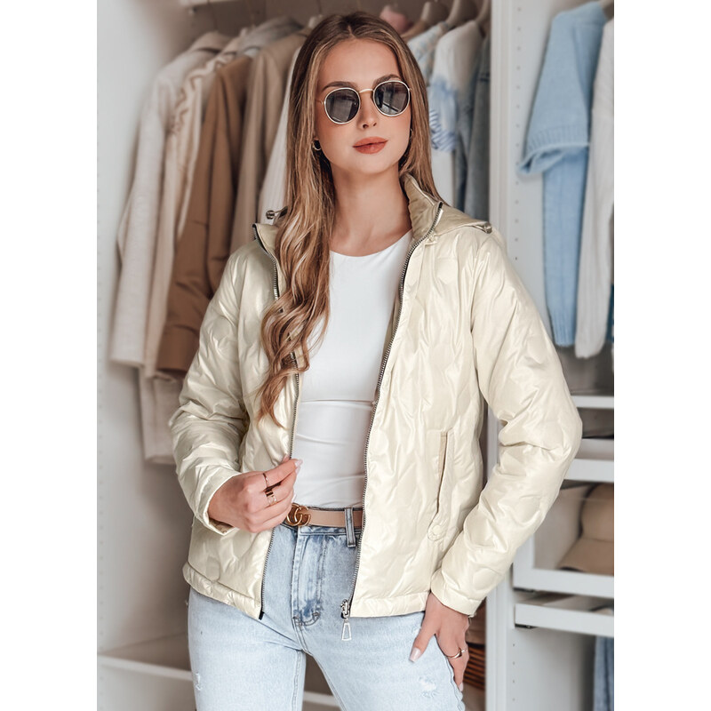 BASIC Dámska smotanová prechodná obojstranná bunda SYLVIAN TY4862 62578977