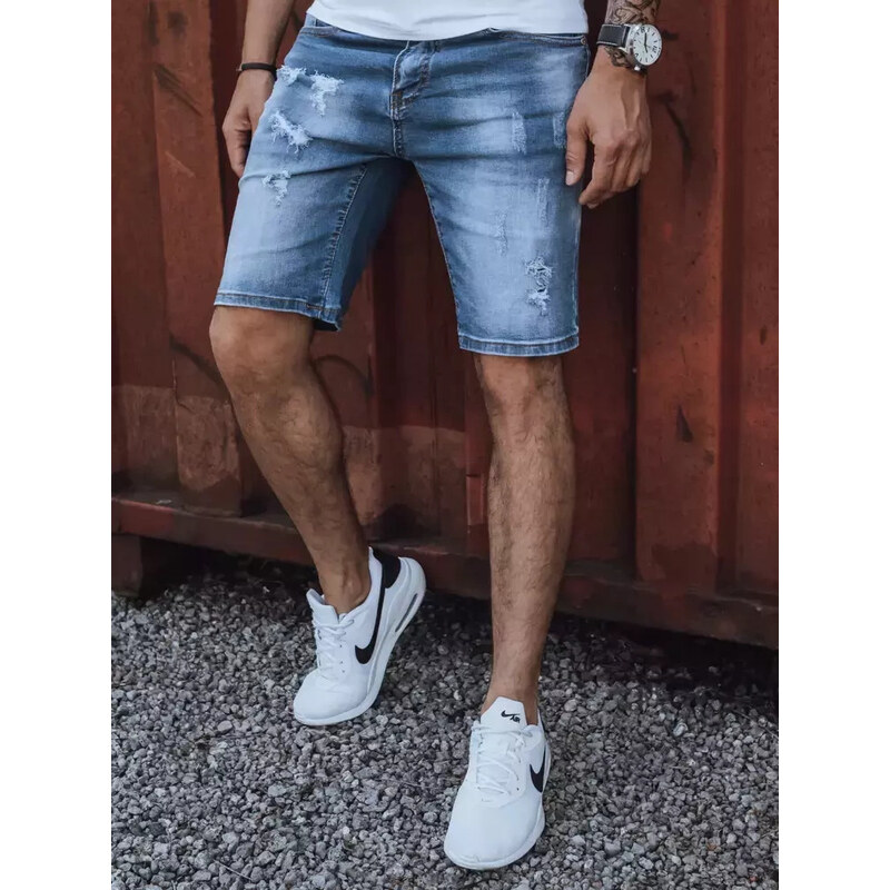 BASIC Modré pánske džínsové šortky SX2154 62578988