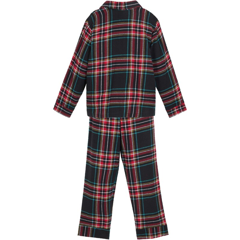 bonprix Detské flanelové pyžamo (2-dielne), farba modrá 47656857