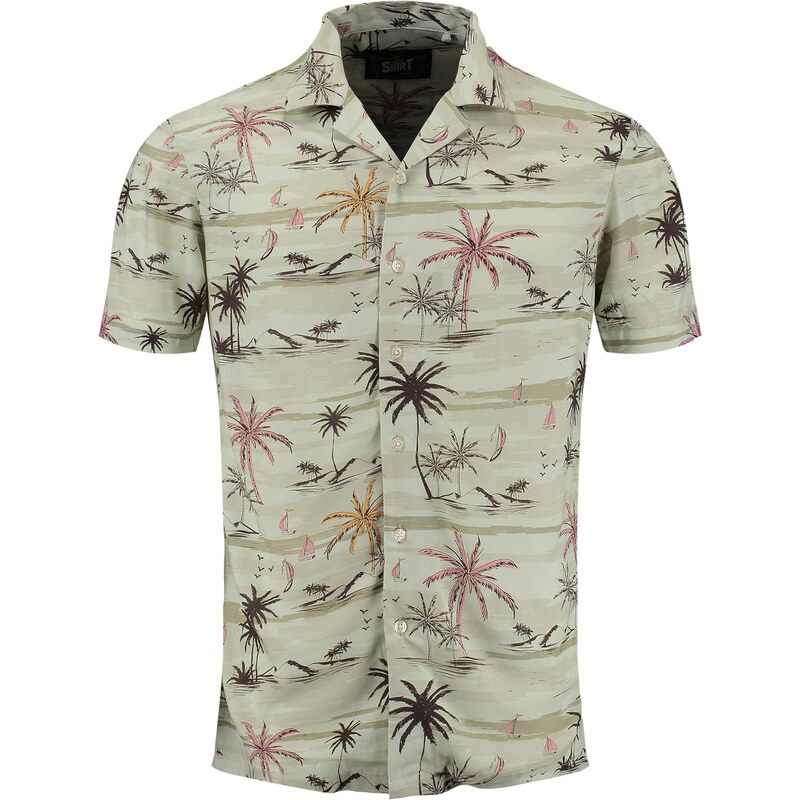 Key Largo Košeľa Sandbanks olivová / svetlozelená / tmavozelená / 62583028