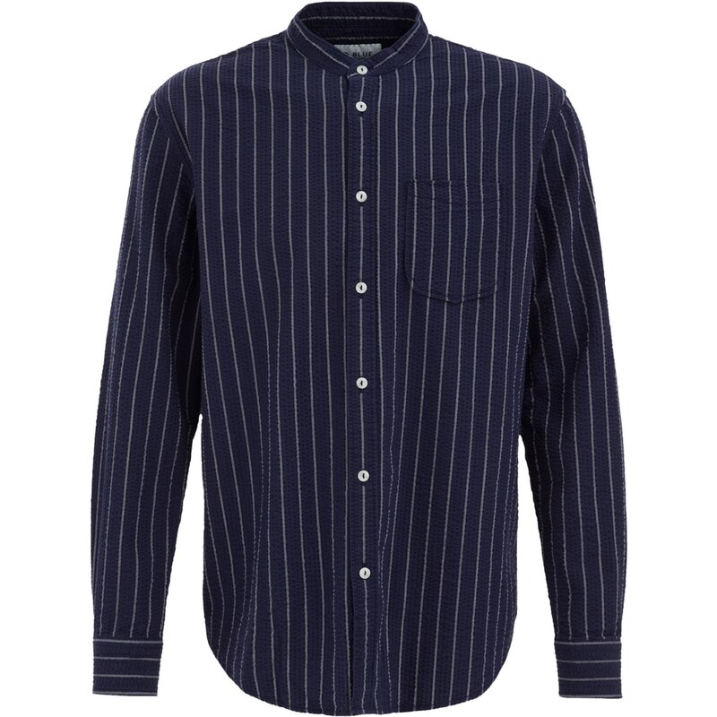 WE Fashion Košeľa tmavomodrá / biela 62583032