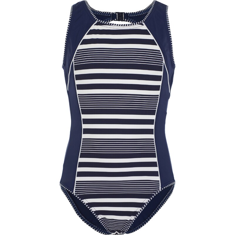 VIVID Jednodielne plavky tmavomodrá / biela 62584083