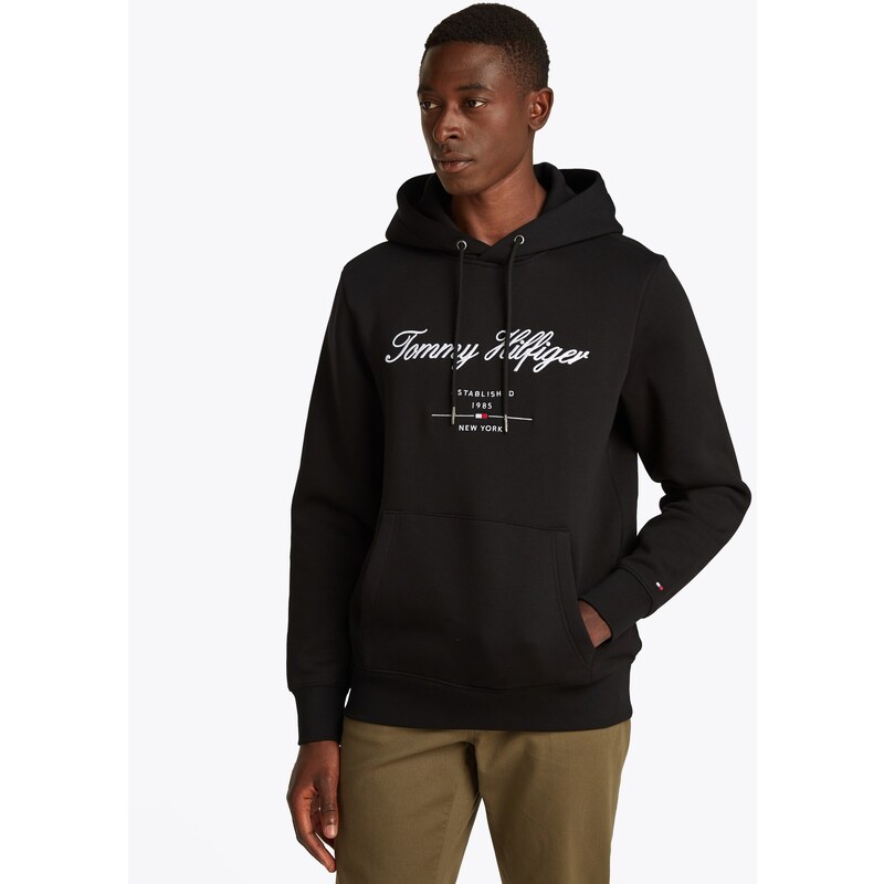 Tommy Hilfiger SCRIPT Logo Hoodie BLK 62582421