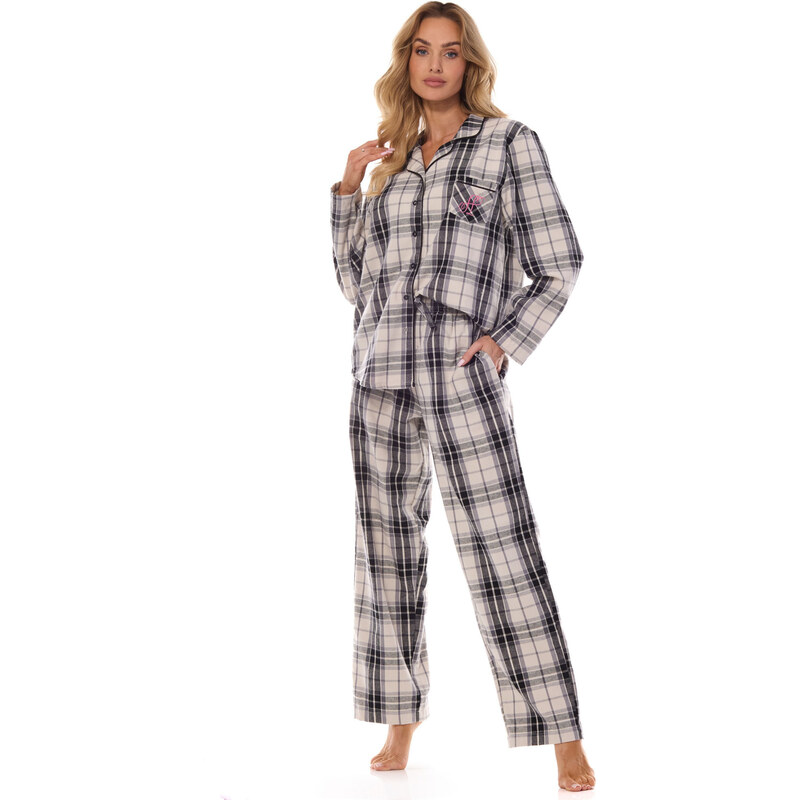 Dámske pyžamo Roxy 2475 Ecru-black - L&L Lamp 62581415