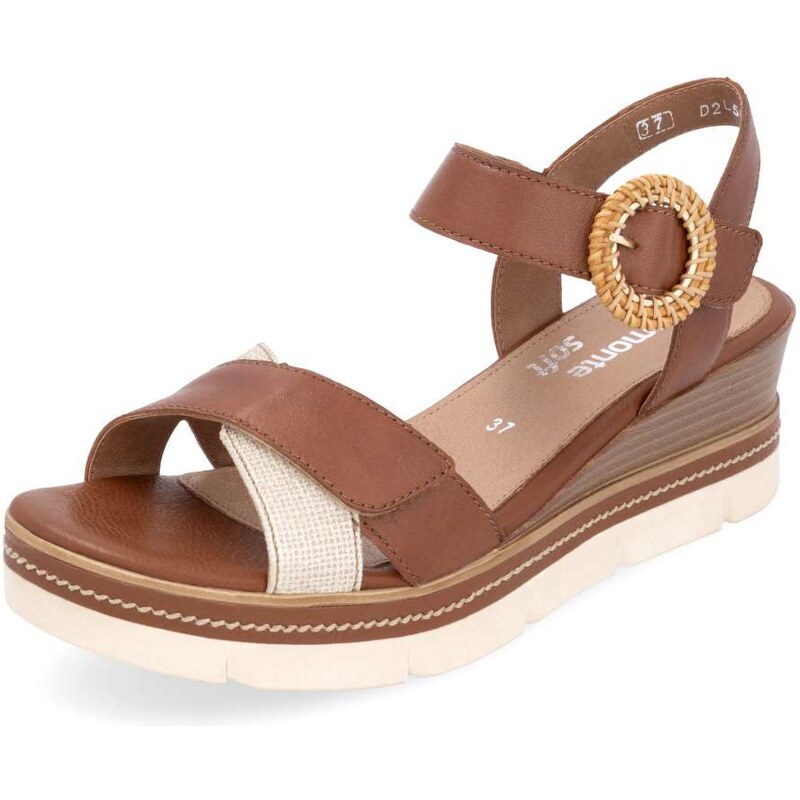 RIEKER Dámske sandále REMONTE D2L50-24 hnedá S5 62590092