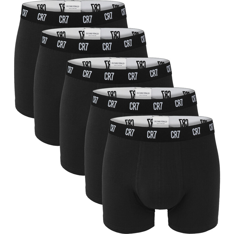 CRISTIANO RONALDO CR7 - boxerky 5PACK cotton stretch black CR7 v 62593822