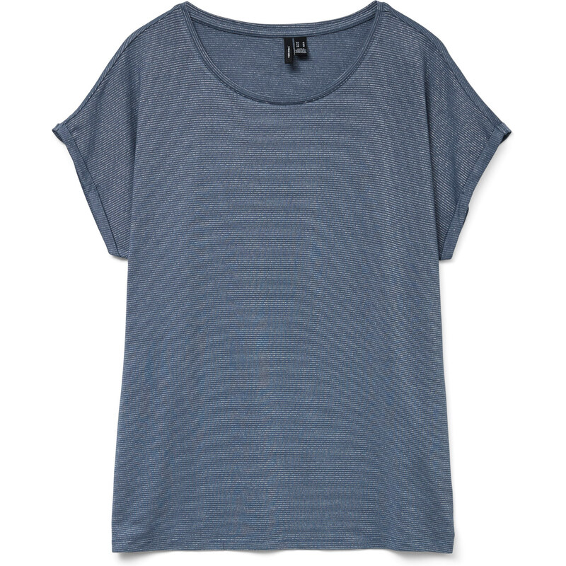 VERO MODA Tričko VMLava dymovo modrá / strieborná 61974578