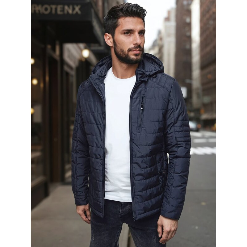 Dstreet Moderná prechodná granátová bunda s kapucňou 62598655