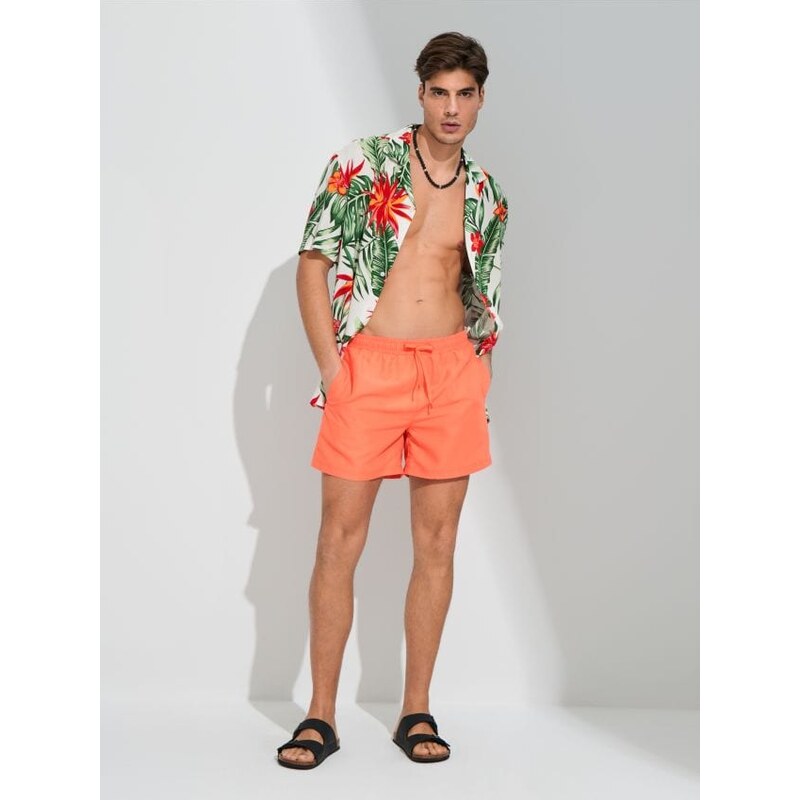 Sinsay - Plavkové šortky - oranžová 65745313