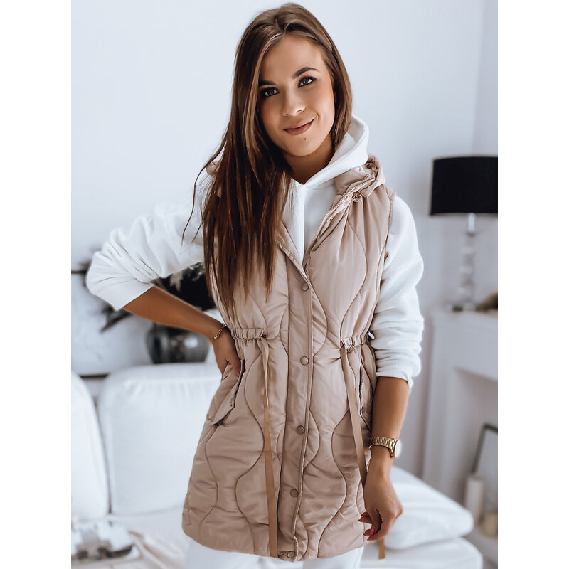 BASIC Béžová prešívaná vesta WELIA TY3295 35927962