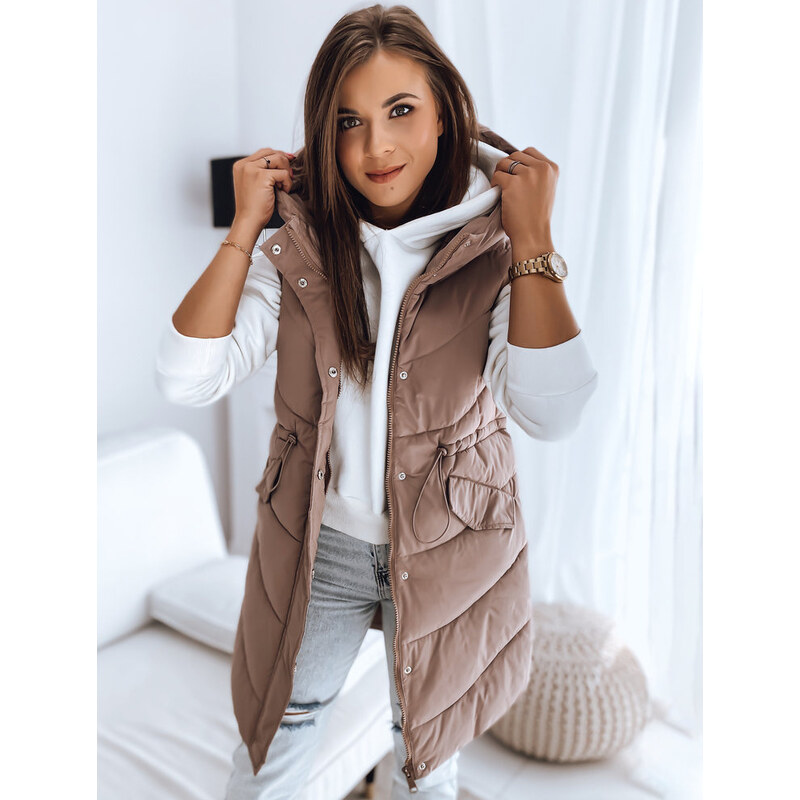 BASIC Tmavoružová prešívaná vesta GAMIS TY3292 35927959