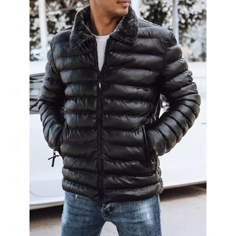 BASIC Čierna pánska prešívaná bunda TX4250 35493683