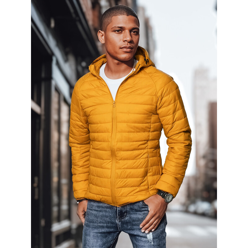 Pánska bunda prechodná žltá Dstreet TX4407 65597372