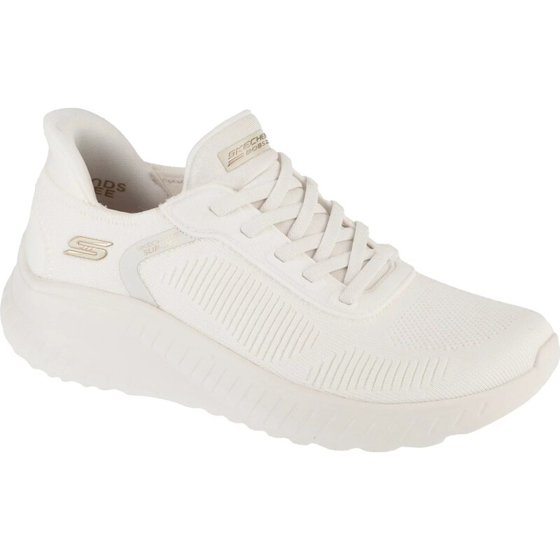 Smotanové dámske tenisky Skechers Slip-Ins: BOBS Šport Squad Chaos - 62600439