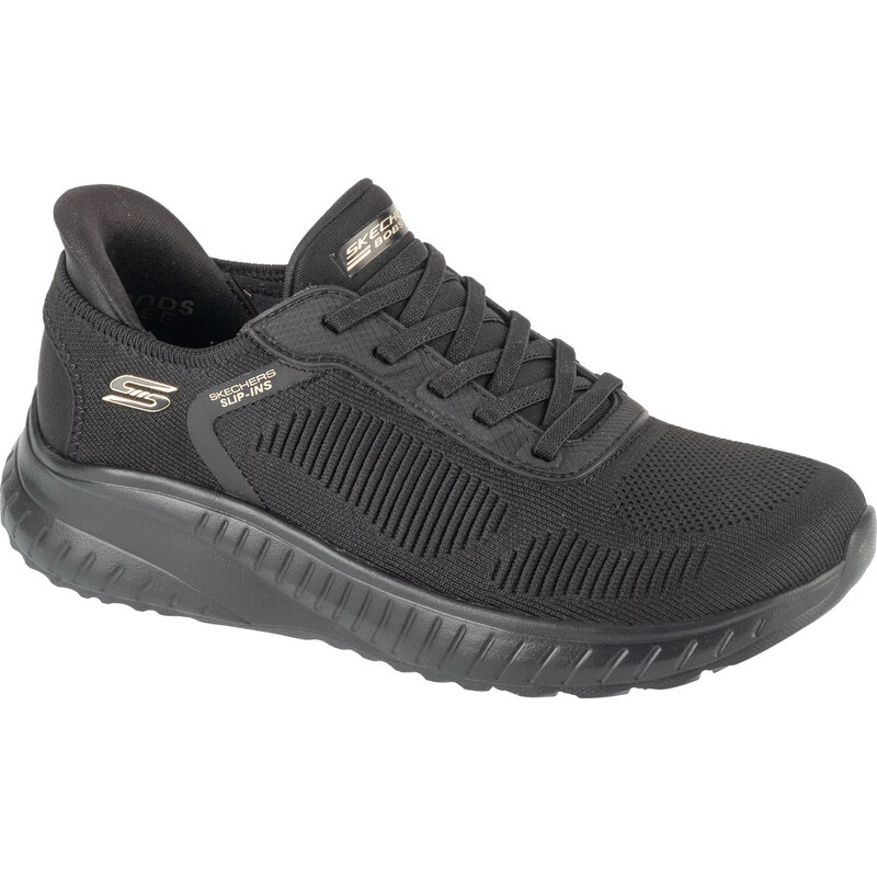 Čierne dámske tenisky Skechers Slip-Ins: BOBS Šport Squad Chaos - 62600440
