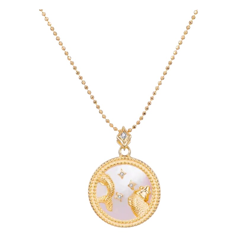 MAJYA Strieborný prívesok s retiazkou MOONLIGHT PISCES 10889 64582010