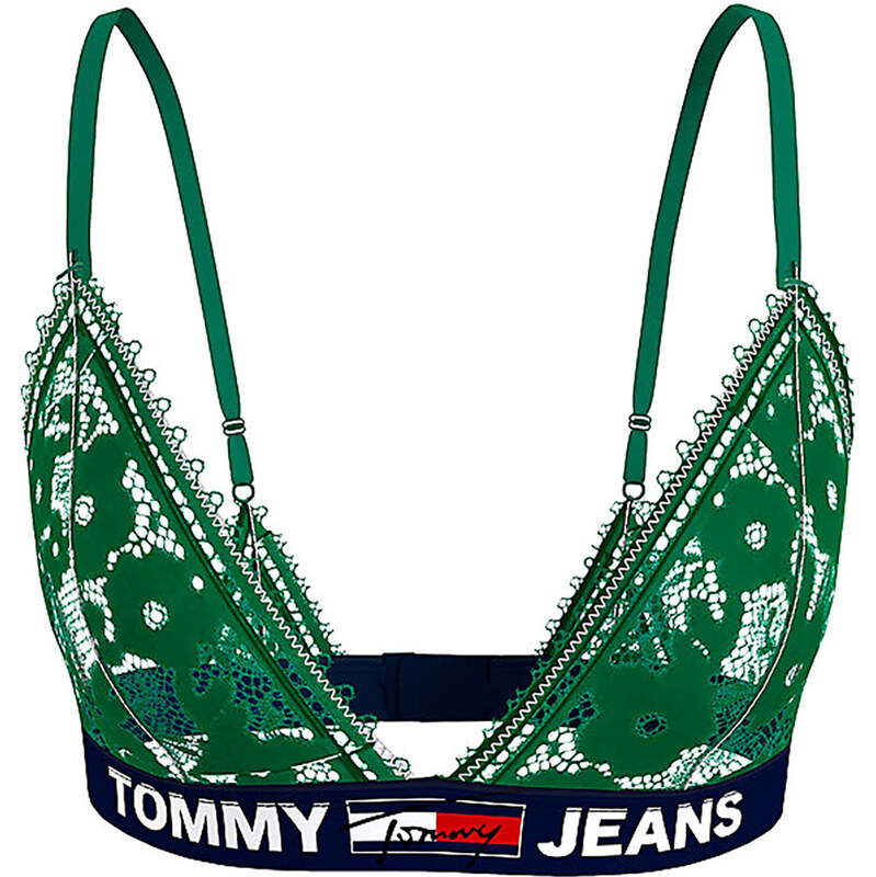 Dámska čipkovaná podprsenka Undersized Jeans UW0UW03508-L30 - Tommy 62610302
