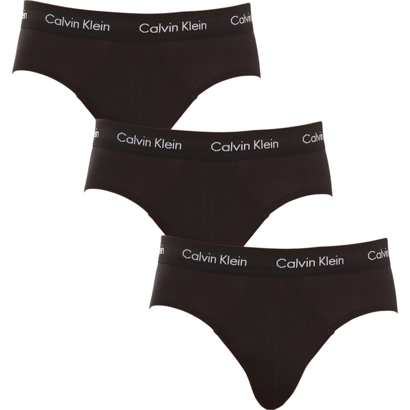 3PACK pánske slipy Calvin Klein čierne (U2661G-XWB) 3997081