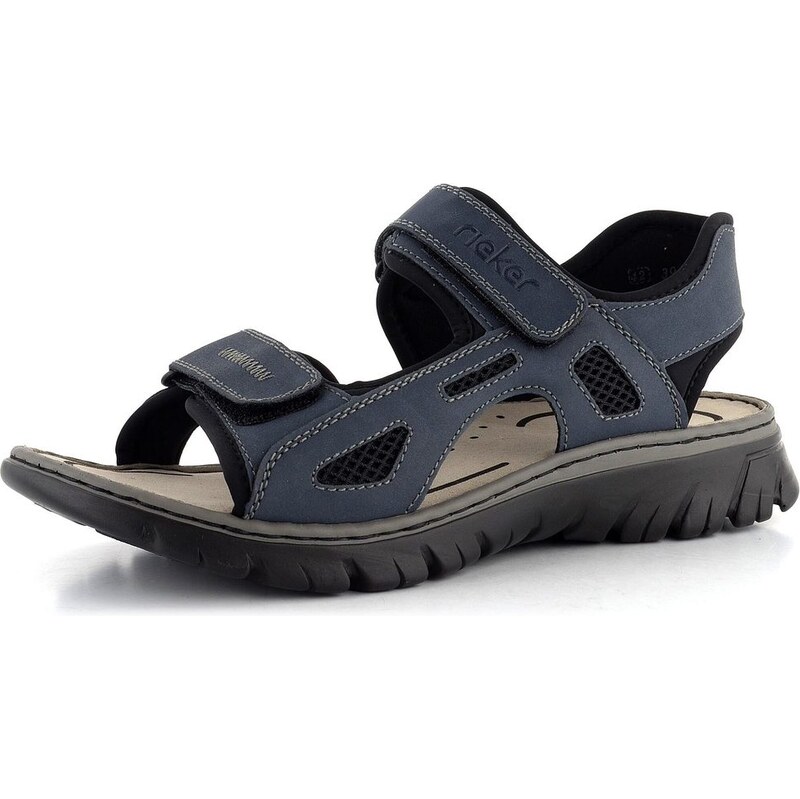 E-shop Rieker pánske pásikové sandále Denim 26761-14