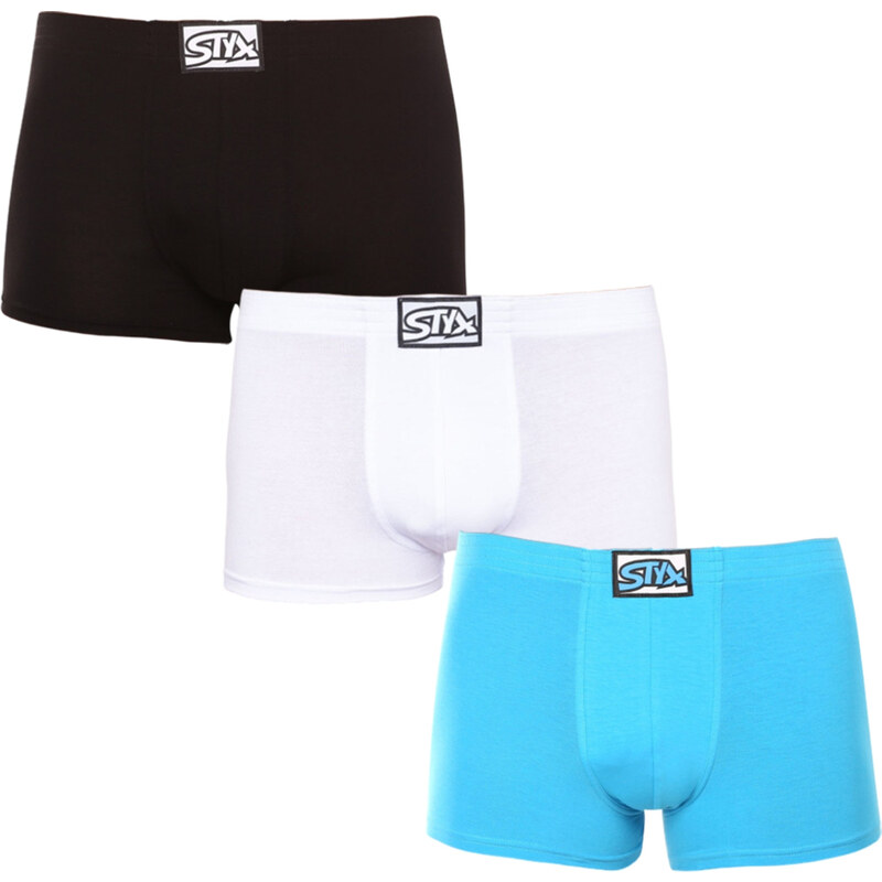 3PACK pánske boxerky Styx klasická guma viacfarebné (3Q96019) 47750817