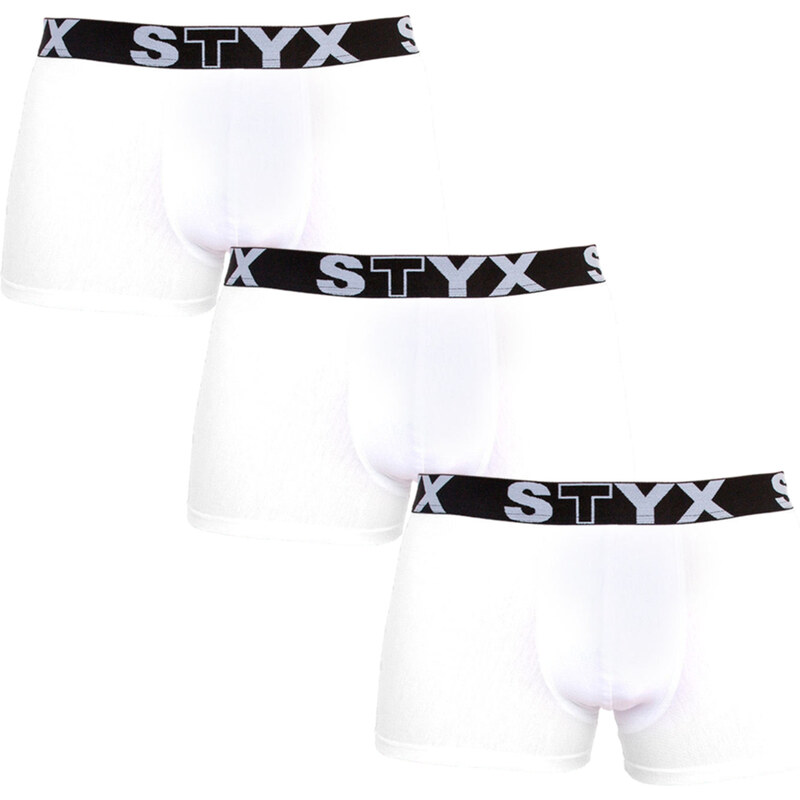 3PACK pánske boxerky Styx športová guma nadrozmer biele (R10616161) 4 23082863
