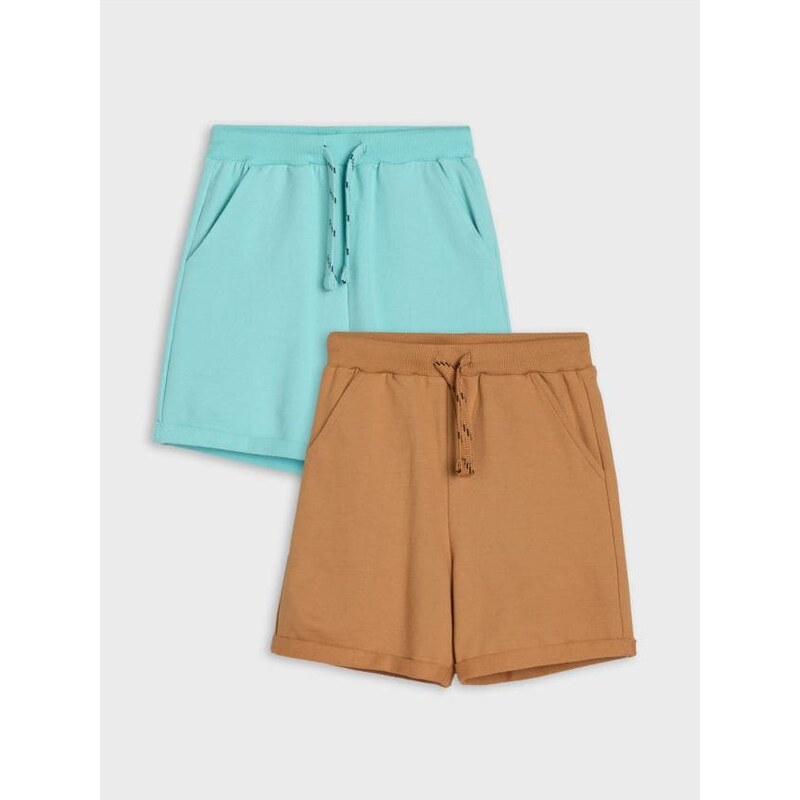 Sinsay - Súprava 2 šortiek - kávová 65741309