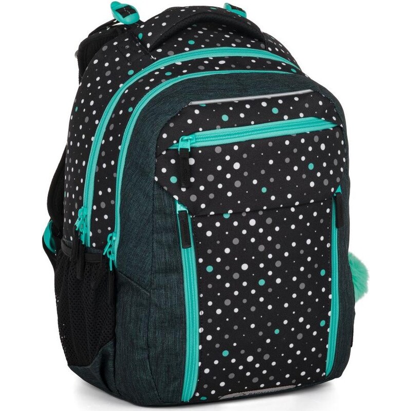 Školský set Bagmaster PORTO 24 A Set Black-Turquoise 62617552