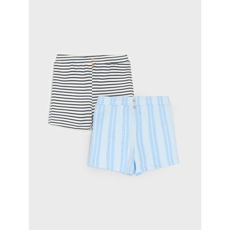 Sinsay - Súprava 2 šortiek - svetlomodrá 65742278