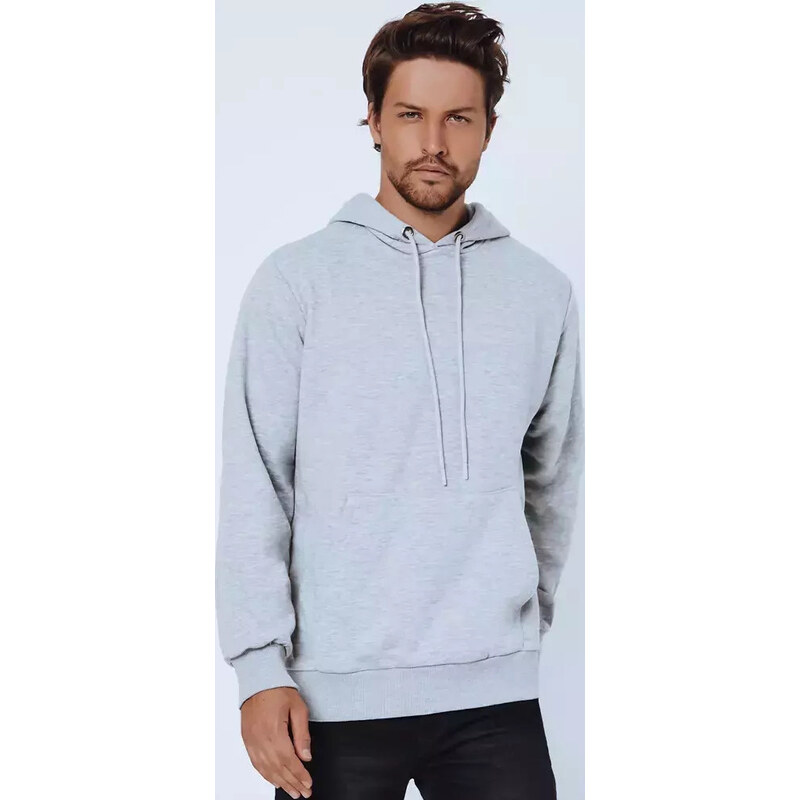 Svetlo šedá basic mikina BX5019 26546248