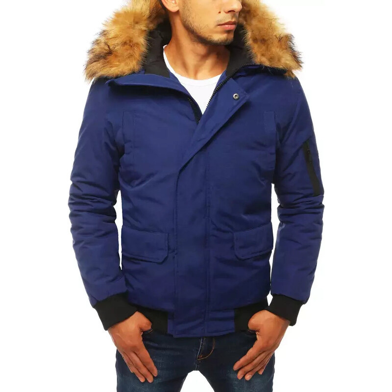 BASIC Tmavomodrá pánska zimná bunda TX3943 28093078